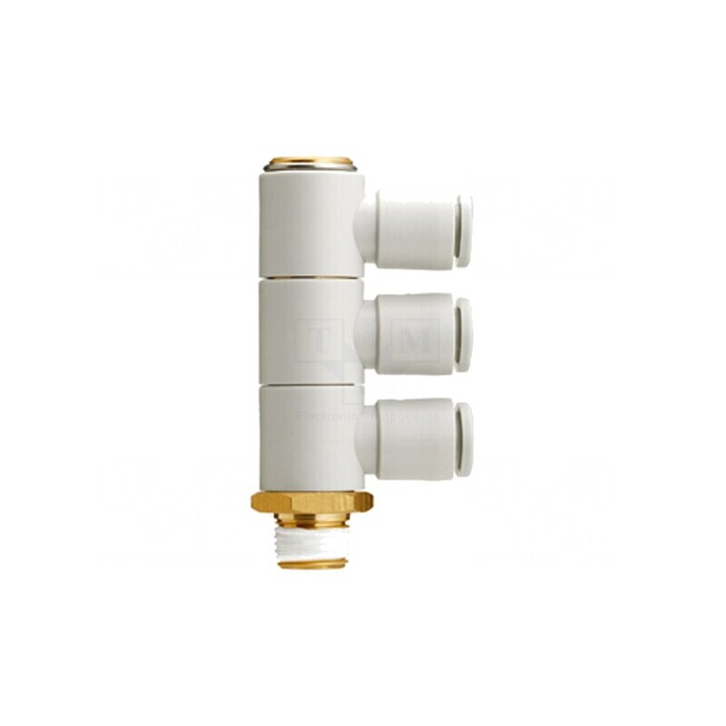 Racord push-in unghi 90° filet 1÷10bar -5÷60°C KQ2VT06-01AS | Electronic-mag.ro | Componente Electronice