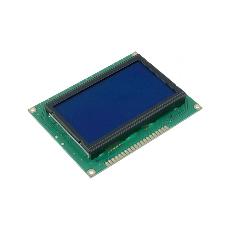 Ecran LCD Grafic 128x64 STN Negative Albastru 93x70x13,6mm | Electronic-mag.ro | Componente Electronice