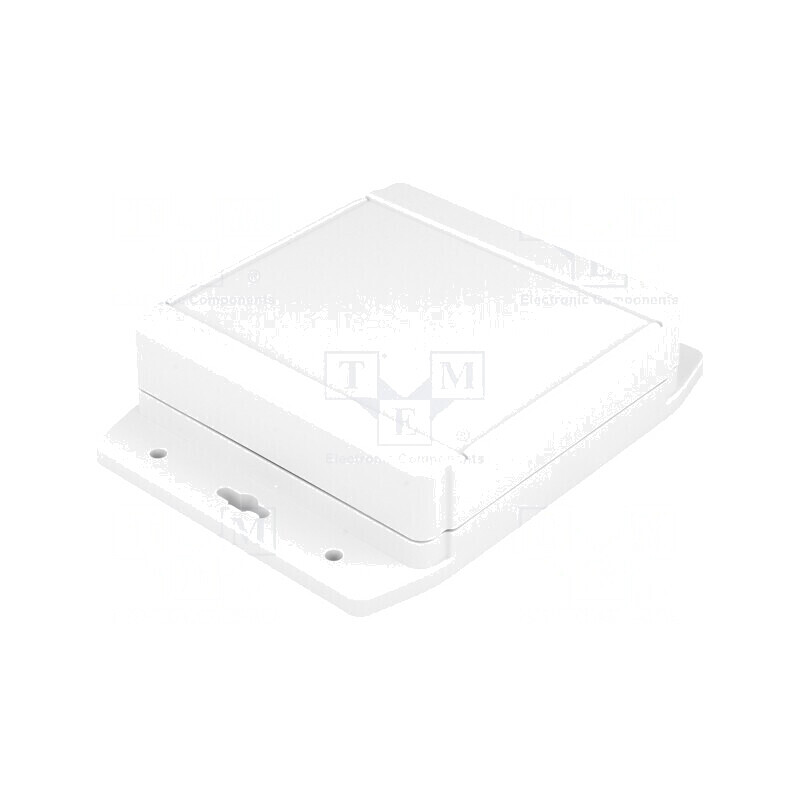 Carcasă Universală 120x120x37mm cu Lame de Fixare Gri | Electronic-mag.ro | Componente Electronice