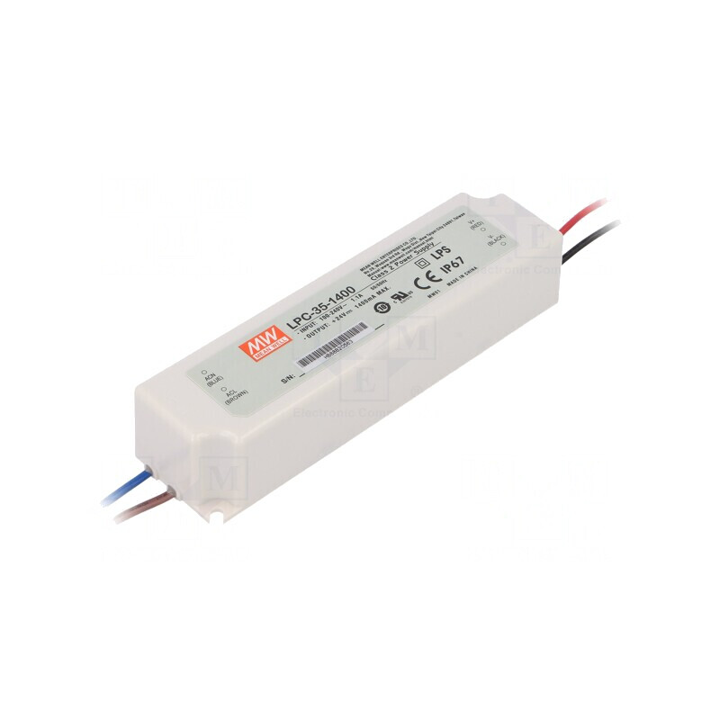 Alimentator LED 33.6W 9-24VDC 1400mA 90-264VAC | Electronic-mag.ro | Componente Electronice