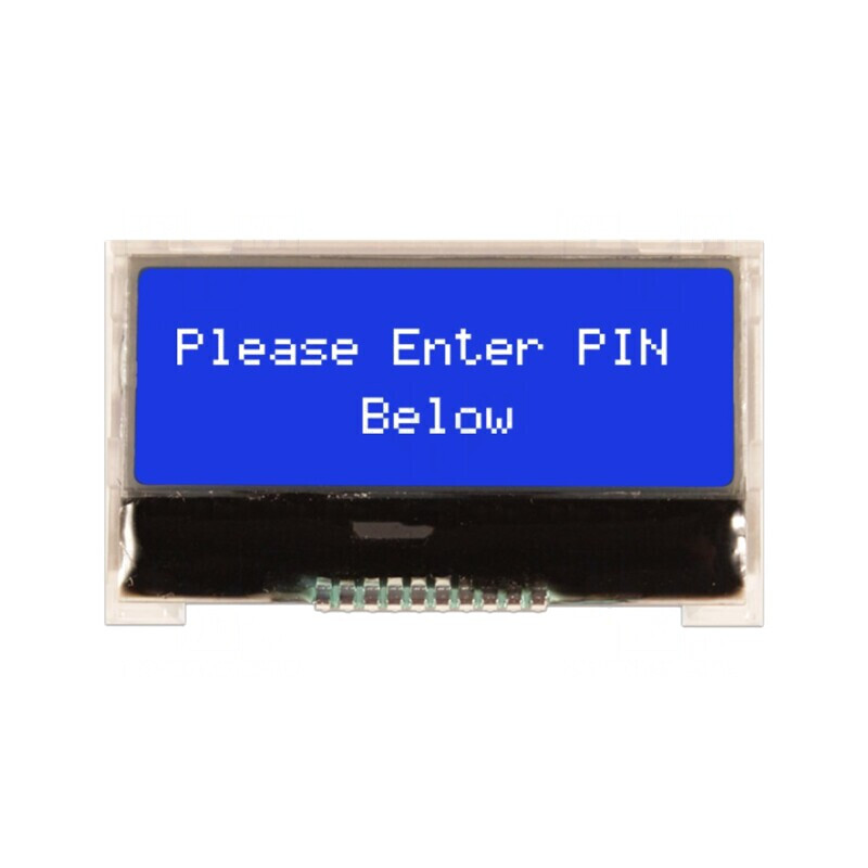 Afișaj LCD Alfanumeric 16x2 COG STN Negativ LED Albastru 3.3V | Electronic-mag.ro | Componente Electronice