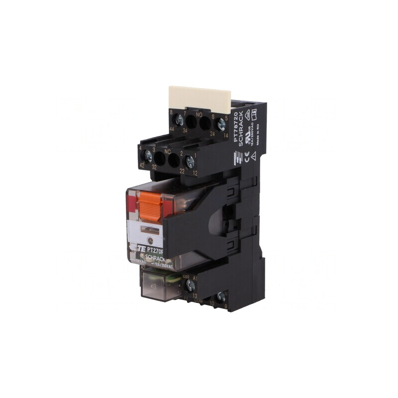 Releu Intermediar DPDT 24VAC 12A | Electronic-mag.ro | Componente Electronice