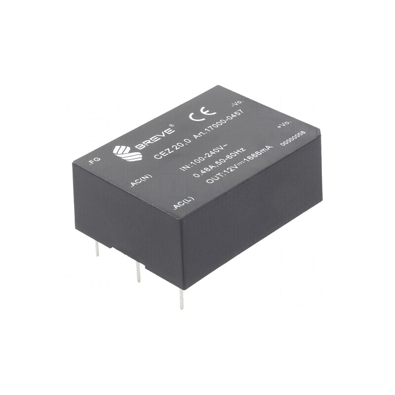 Convertor AC/DC 20W 12VDC | Electronic-mag.ro | Componente Electronice