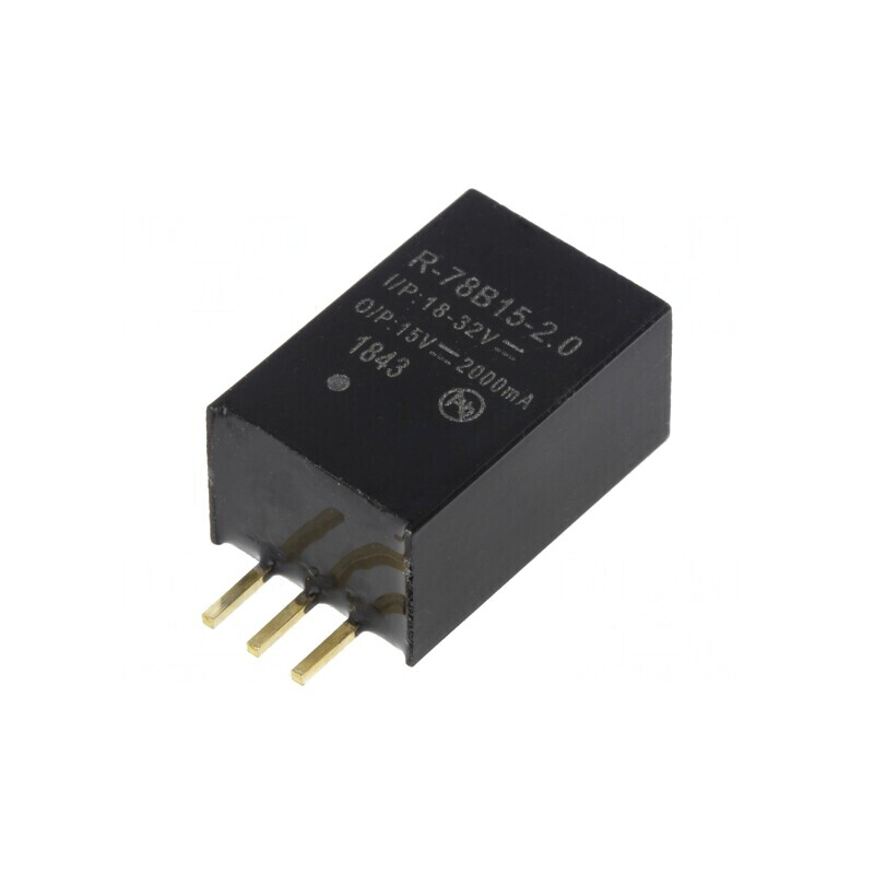 Convertor DC/DC 30W 18-32V la 15V 2A SIP3 | Electronic-mag.ro | Componente Electronice Convertor DC/DC 30W 18-32V la 15V 2A SIP3 | Electronic-mag.ro | Componente Electronice
