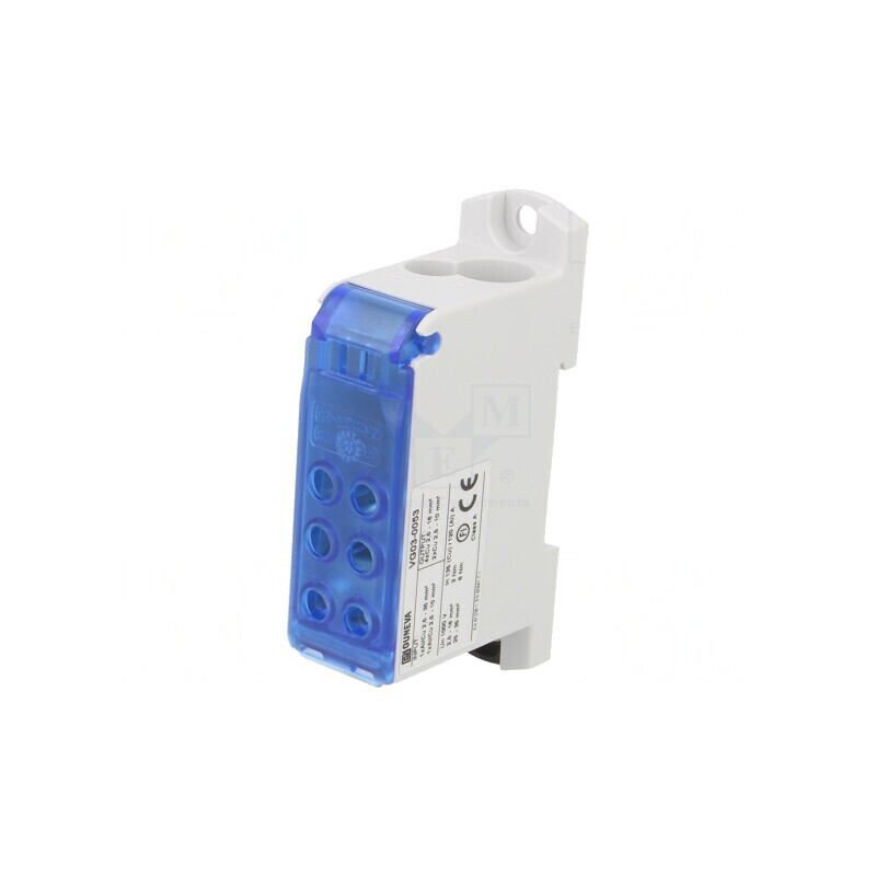 Bloc de distribuție cu 8 borne, 24.3mm | Electronic-mag.ro | Componente Electronice