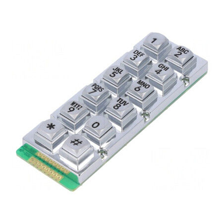 Tastatură Metalică 12 Butoane Rezistentă la Apă | Electronic-mag.ro | Componente Electronice