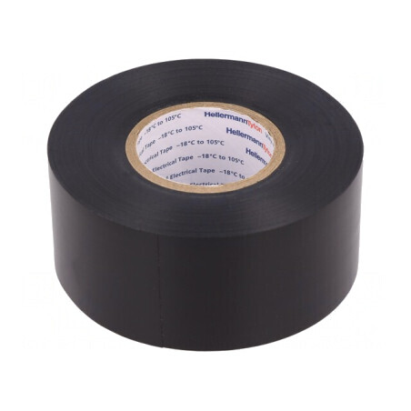 Bandă Electroizolantă Neagră 38mm x 20000mm x 0,21mm Hela Tape Flex2000 | Electronic-mag.ro | Componente Electronice