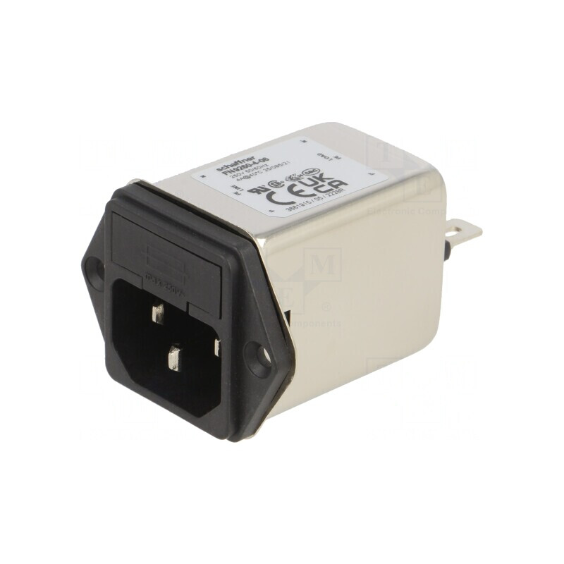 Conector Alimentare AC Soclu Tată C14 4A 250VAC | Electronic-mag.ro | Componente Electronice