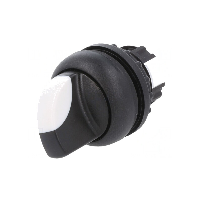 Comutator Rotativ 22mm Alb-Negru 3 Pozitii | Electronic-mag.ro | Componente Electronice