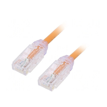 Patch cord TX6A-28 U/UTP Cat6a Cu LSZH Portocaliu 1m | Electronic-mag.ro | Componente Electronice