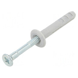 Plastic Anchor with Screw 5x30mm Zinc-Plated Steel 100pcs | Electronic-mag.ro | Componente Electronice