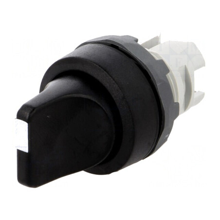 Comutator rotativ 22mm negru 3 poziții | Electronic-mag.ro | Componente Electronice