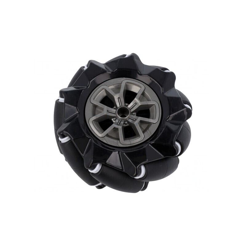 Roată dreapta neagră cu înşurubare 97mm gumă | Electronic-mag.ro | Componente Electronice