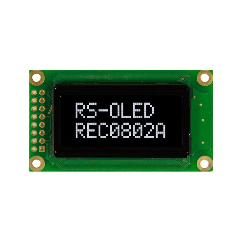Ecran OLED Alfanumeric 8x2 58x32mm Alb 16 Pin | Electronic-mag.ro | Componente Electronice