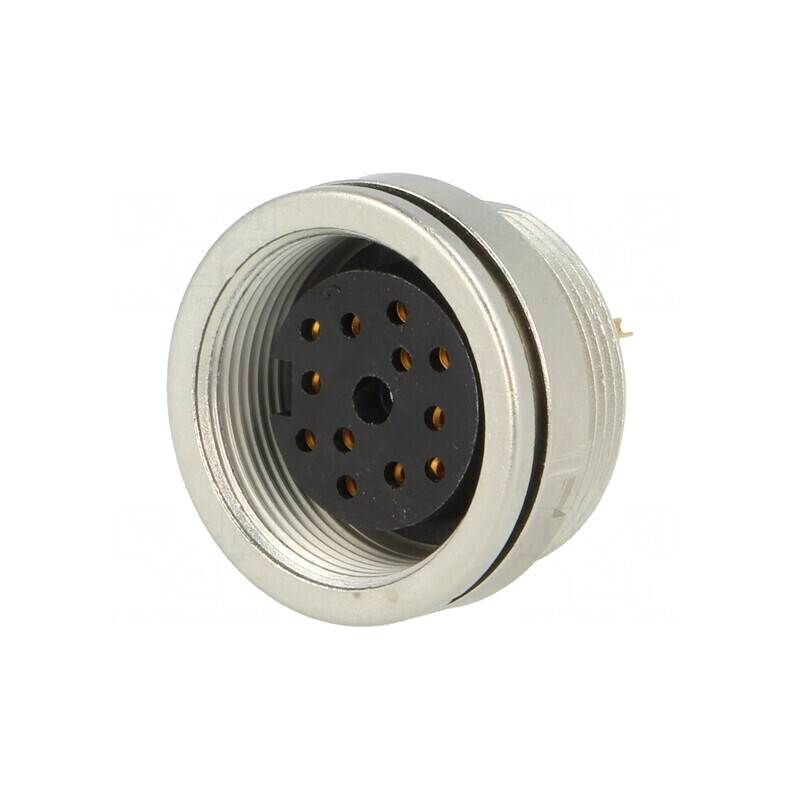 Conector M16 Soclu Mamă 12P IP68 60V 3A | Electronic-mag.ro | Componente Electronice