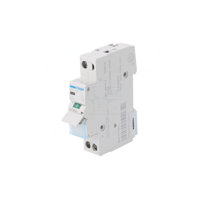 Întrerupător Automat 25A 230V pentru Șină DIN | Electronic-mag.ro | Componente Electronice