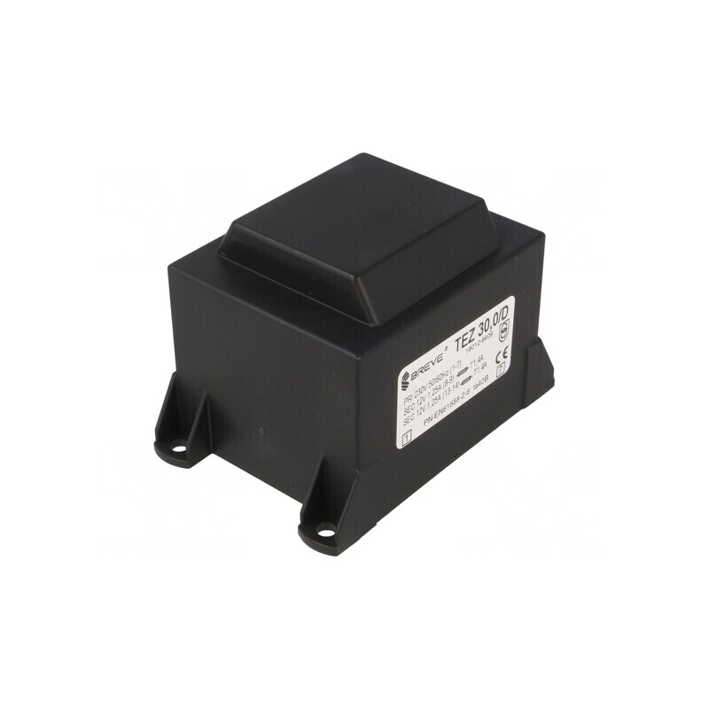 Transformator încapsulat 30VA 230VAC 12V 1,25A PCB | Electronic-mag.ro | Componente Electronice
