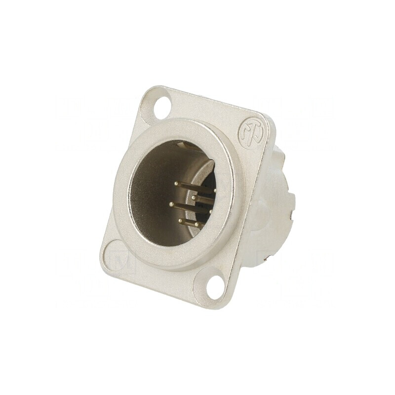 Conector XLR Soclu Tată Argint 5A | Electronic-mag.ro | Componente Electronice