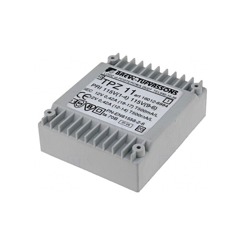 Transformator de Alimentare 12V 458mA 11VA 115/230V | Electronic-mag.ro | Componente Electronice