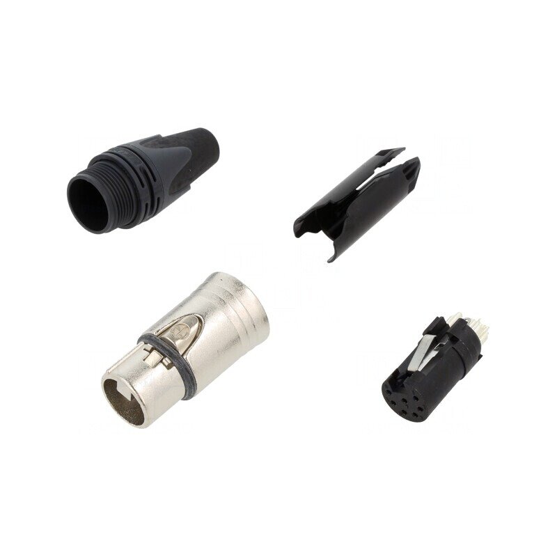 Mufă XLR Mamă 7 Pin pe Cablu Lipire | Electronic-mag.ro | Componente Electronice
