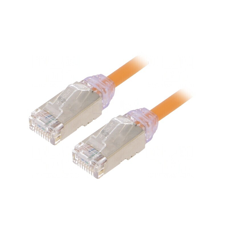Patch Cord Cat6a Portocaliu 2m LSZH | Electronic-mag.ro | Componente Electronice