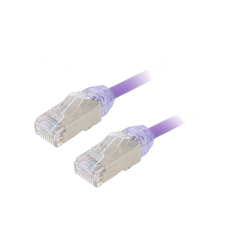 Patch Cord F/UTP Cat6a 2m Violet | Electronic-mag.ro | Componente Electronice