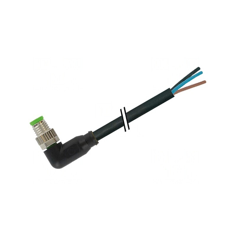 Cablu de conectare M8 3 pini drept 5m 60VAC 4A | Electronic-mag.ro | Componente Electronice