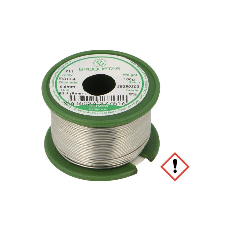 Sârmă de lipit fără plumb 0,8mm 100g | Electronic-mag.ro | Componente Electronice