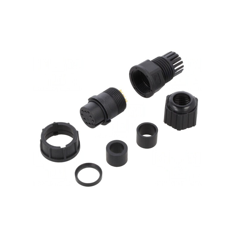 Mufă Circulară 10 PIN IP67 5A | Electronic-mag.ro | Componente Electronice