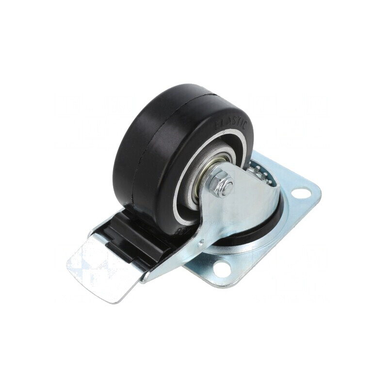Roată de transport 80mm cu placă de montare | Electronic-mag.ro | Componente Electronice