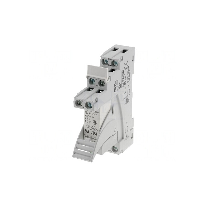 Releu Intermediar DPDT 230VAC 8A | Electronic-mag.ro | Componente Electronice