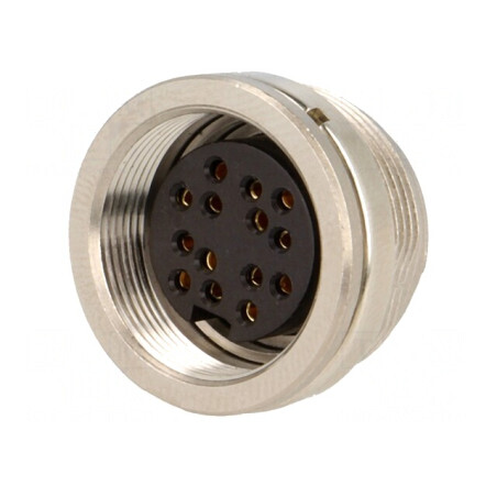 Conector M16 Soclu Mamă 14 PIN 3A 150V IP40 | Electronic-mag.ro | Componente Electronice