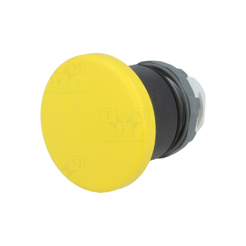 Comutator apăsare 22mm galben stabil 1 poziție | Electronic-mag.ro | Componente Electronice
