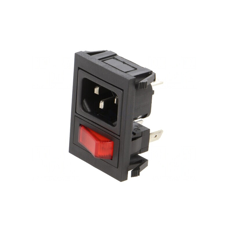 Conector Alimentare AC 10A 250VAC IEC 60320 | Electronic-mag.ro | Componente Electronice