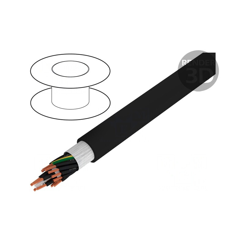 Cablu Rotund Litat Cu PVC Negru 14G1,5mm2 HELULIGHT® | Electronic-mag.ro | Componente Electronice