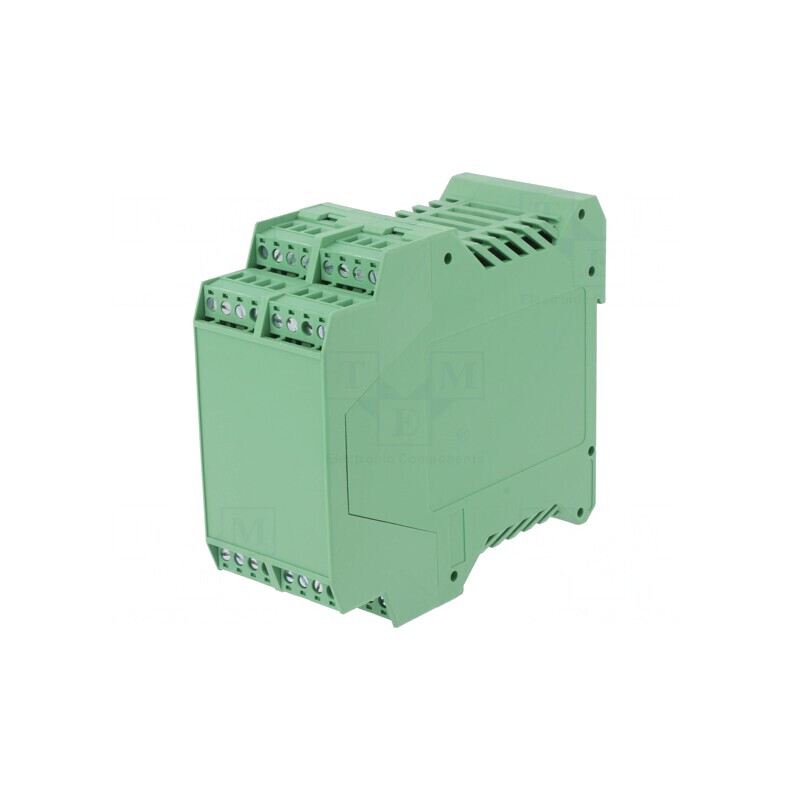 Carcasă pentru șină DIN poliamidă verde 32 borne | Electronic-mag.ro | Componente Electronice