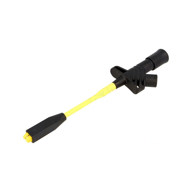 Clips de măsurare crocodil 20A, negru, 1000V, 4mm, 50mΩ | Electronic-mag.ro | Componente Electronice
