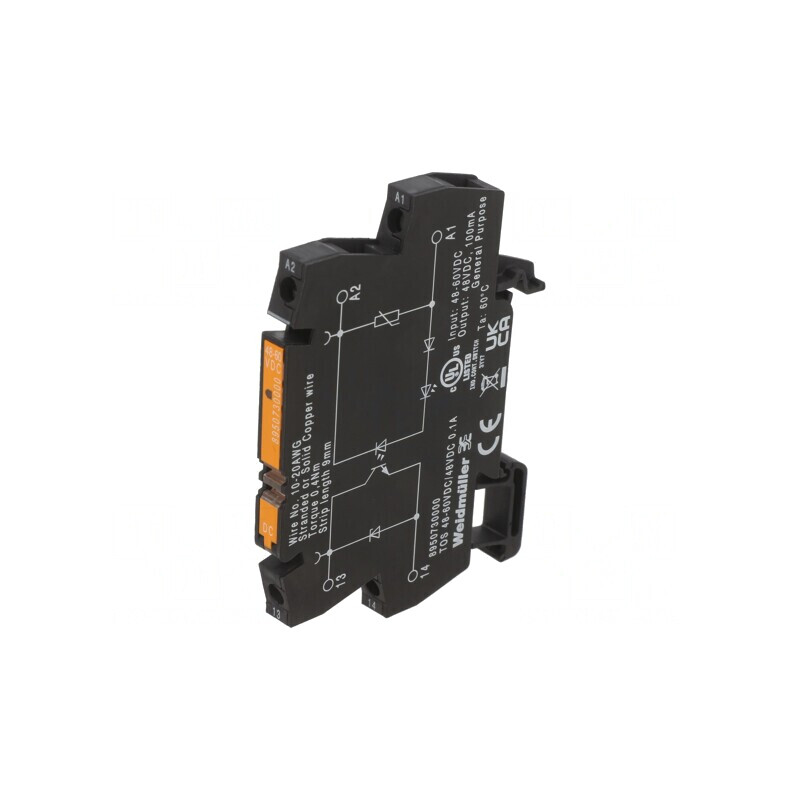 Releu intermediar SPST-NO 48-60VDC 0.1A | Electronic-mag.ro | Componente Electronice