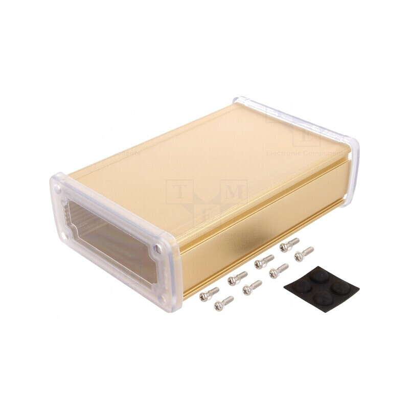 Carcasă Universală Aluminiu Aurit 115x169x52 mm | Electronic-mag.ro | Componente Electronice