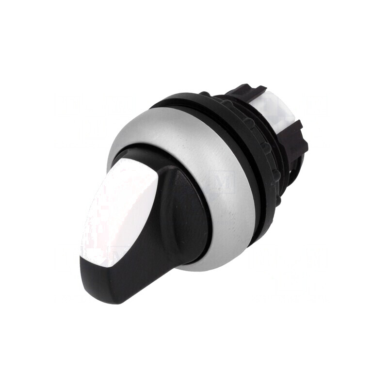 Comutator rotativ 22mm 3 poziții alb-negru | Electronic-mag.ro | Componente Electronice