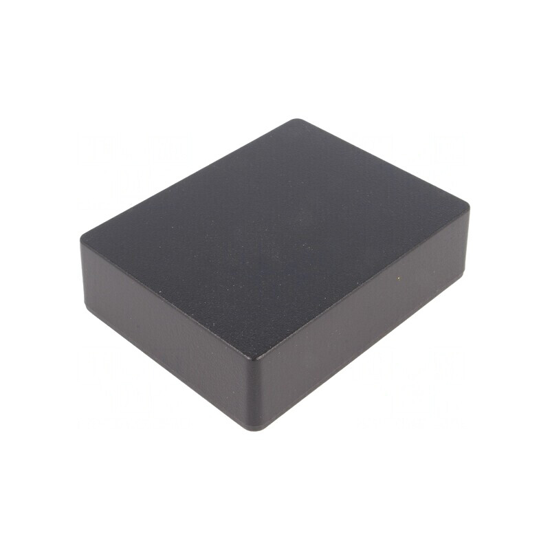 Carcasă universală aluminiu IP54 neagră 94x119x34 mm | Electronic-mag.ro | Componente Electronice