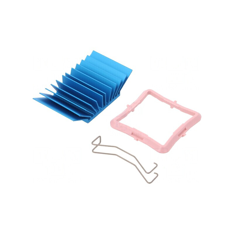 Radiator extrudat cu aripioare BGA albastru 33x33mm | Electronic-mag.ro | Componente Electronice Radiator extrudat cu aripioare BGA albastru 33x33mm | Electronic-mag.ro | Componente Electronice
