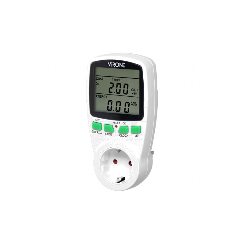 Controler Electric Alb IP20 16A 230VAC 50/60Hz | Electronic-mag.ro | Componente Electronice