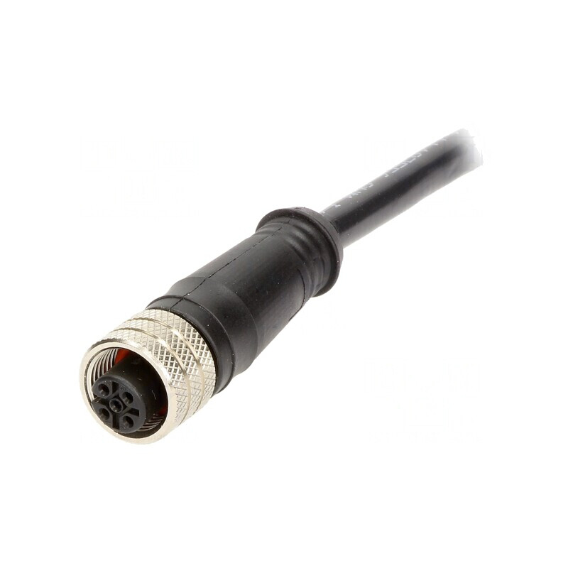 Mufă M12 5 Pini Mamă 5m IP67 60V 4A | Electronic-mag.ro | Componente Electronice