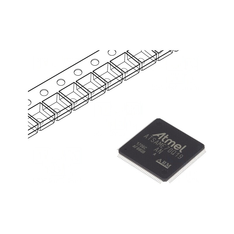 Microcontroler ARM LQFP144 1,62-3,6VDC ATSAME70Q19A-AN | Electronic-mag.ro | Componente Electronice