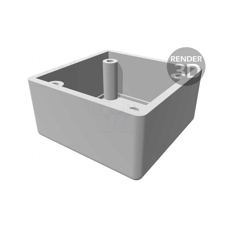 Carcasă ecranare ABS oțel inoxidabil 56x56x40mm 1594RFIABK | Electronic-mag.ro | Componente Electronice