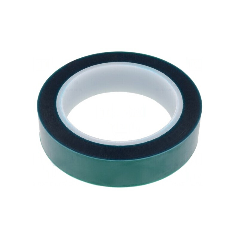Bandă electroizolantă verde 25mm x 66m 0.06mm Silicon | Electronic-mag.ro | Componente Electronice