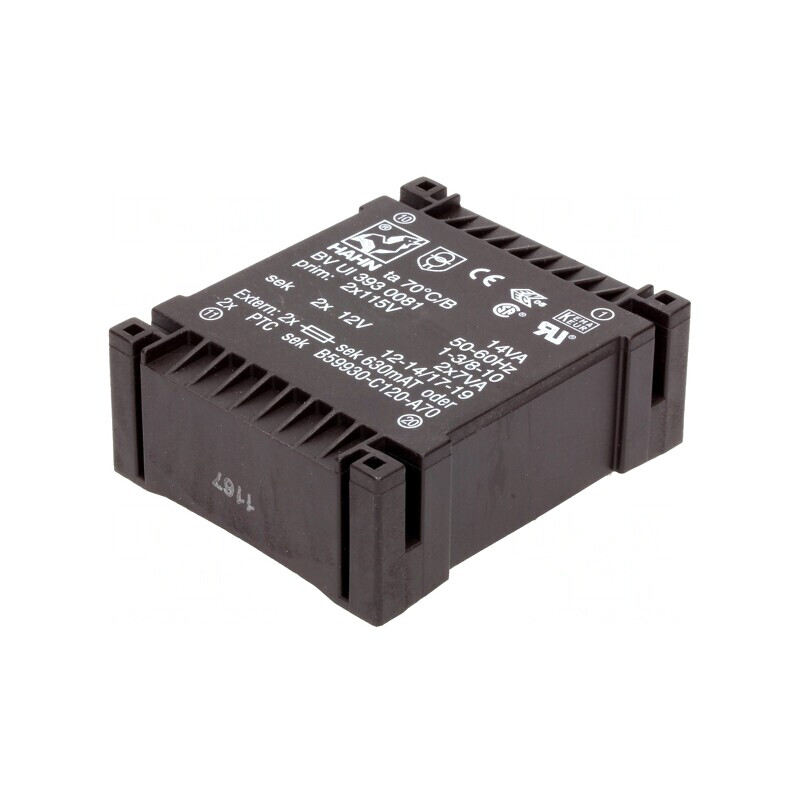 Transformator încapsulat 14VA 115VAC 12V 583mA | Electronic-mag.ro | Componente Electronice