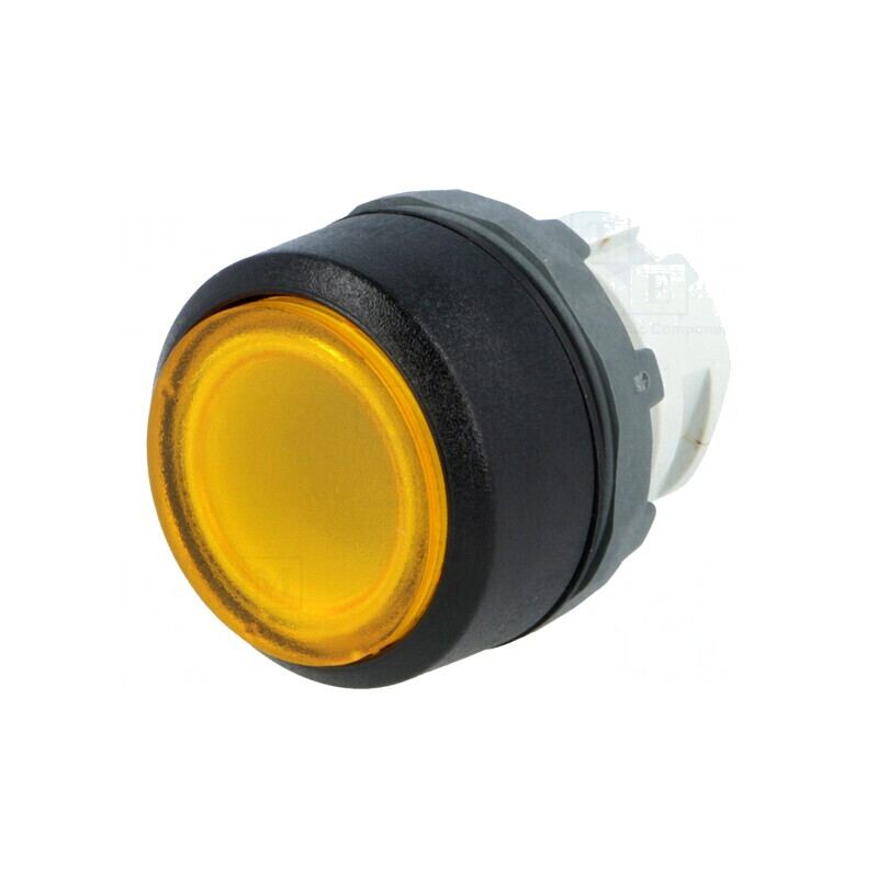 Comutator Apăsare 22mm Galben 2 Pozitii | Electronic-mag.ro | Componente Electronice