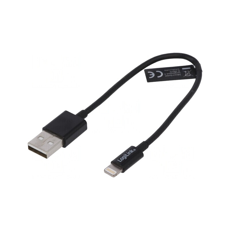 Cablu USB 2.0 Apple Lightning 0.18m Negru | Electronic-mag.ro | Componente Electronice Cablu USB 2.0 Apple Lightning 0.18m Negru | Electronic-mag.ro | Componente Electronice